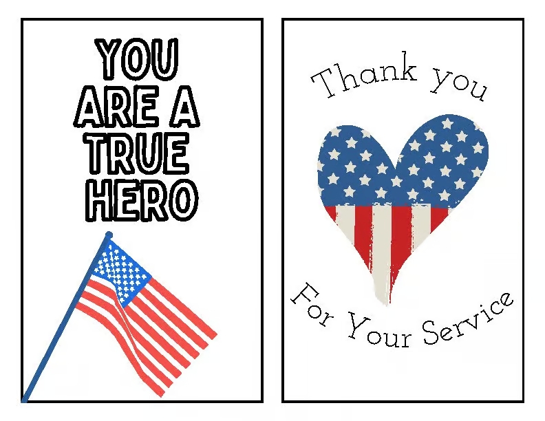 Patriotic card for Veterans Day