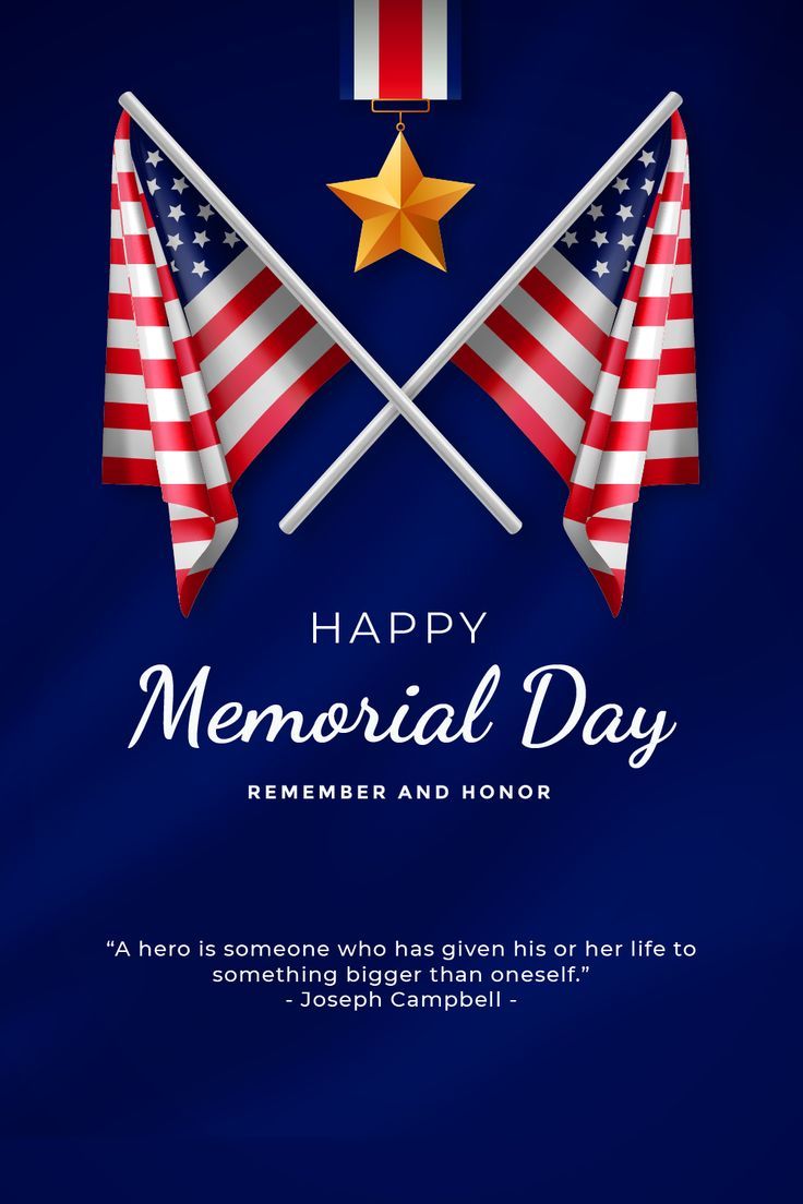 Elegant card for Memorial Day USA