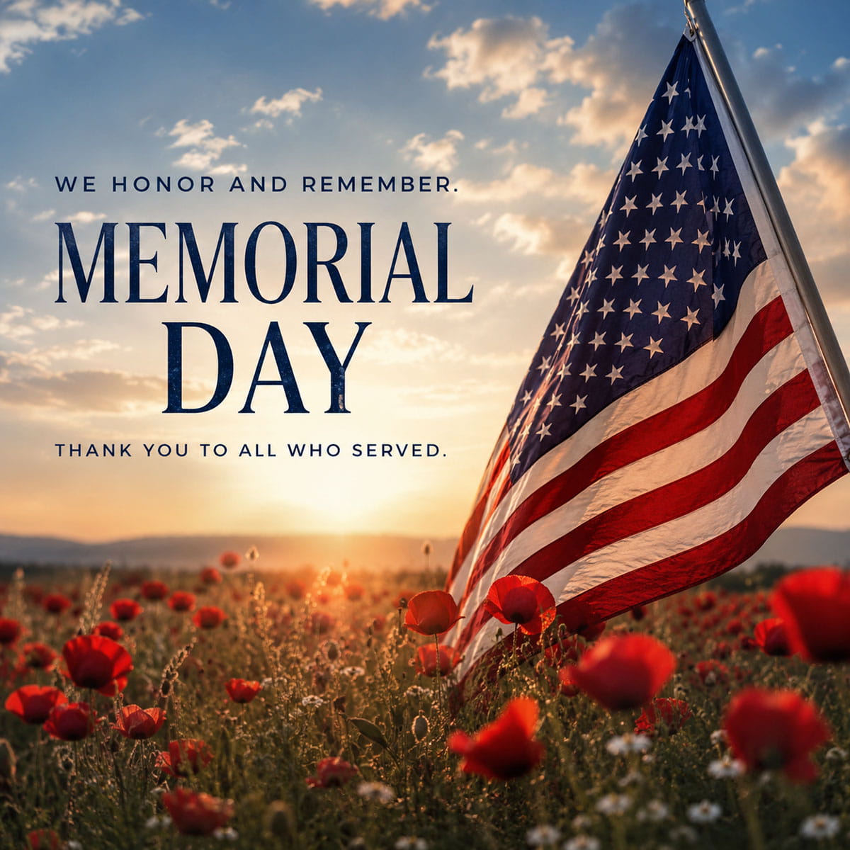 Meaningful card for Memorial Day
