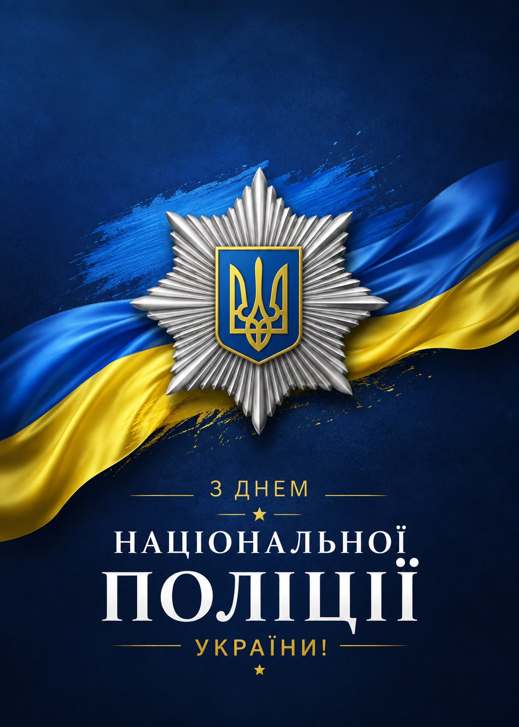 Solemn card for National Police Day