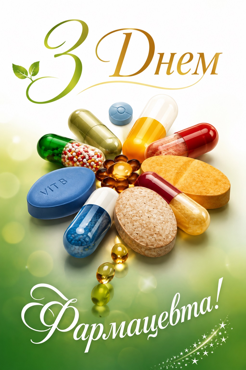 Elegant card for Pharmacist Day