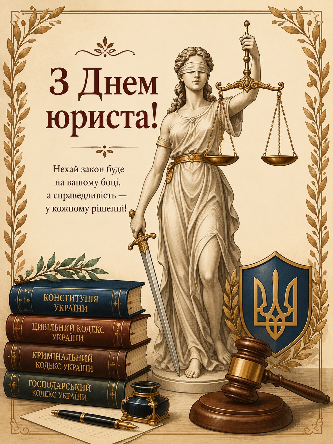 Patriotic Themed Card for Lawyer’s Day