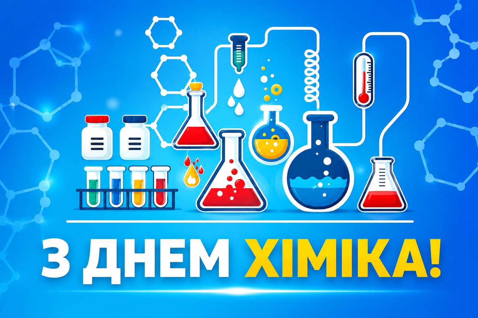 Bright card for Chemist’s Day colleague