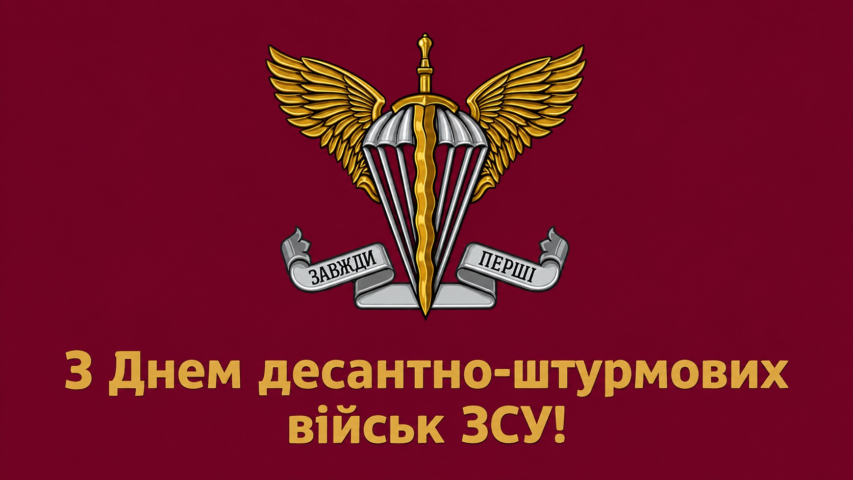 Patriotic card for Air Assault Forces Day