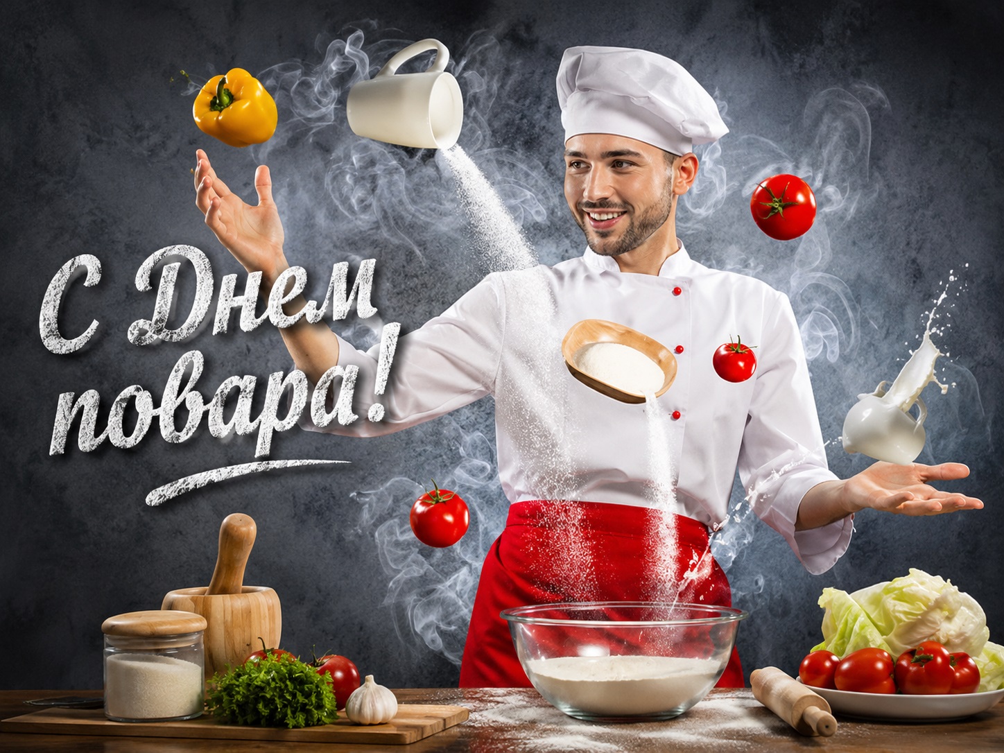Dynamic masculine card for Chef’s Day