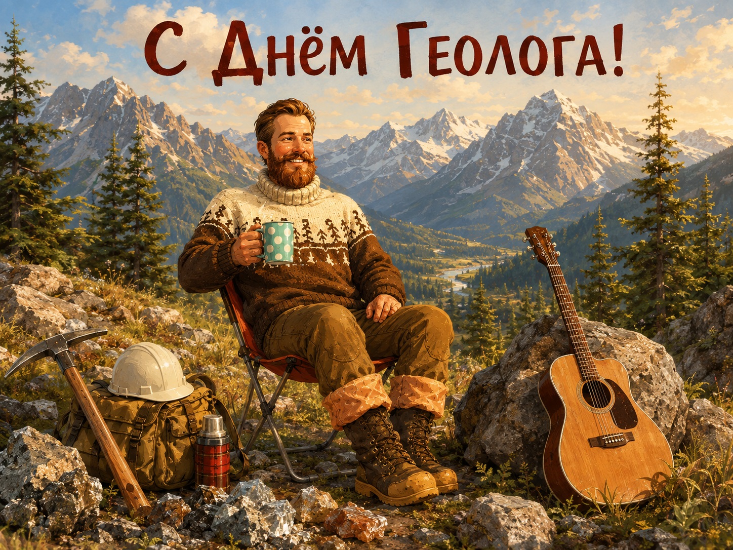 Adventure-themed card for Geologist’s Day