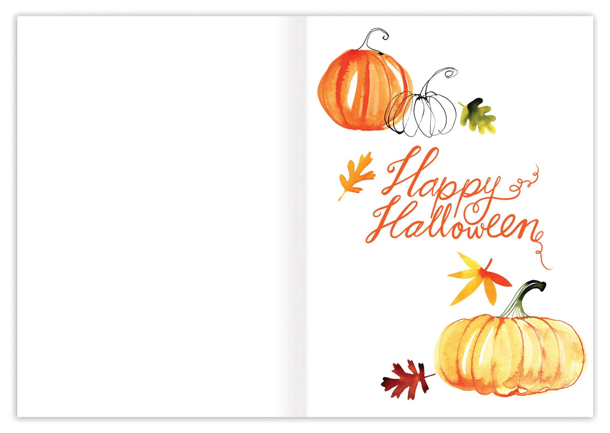 Elegant foldable Halloween card