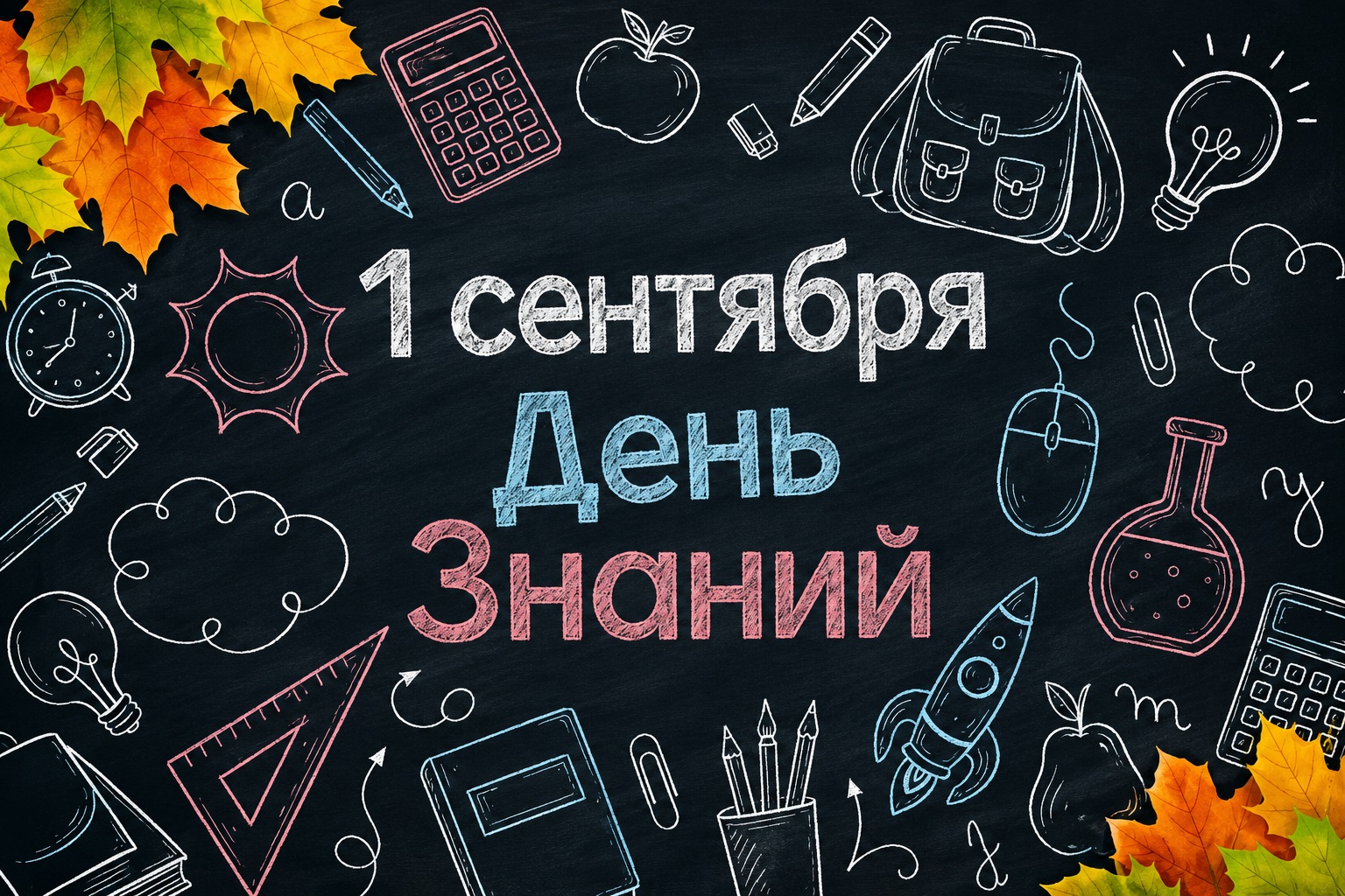 Colorful Card for Knowledge Day