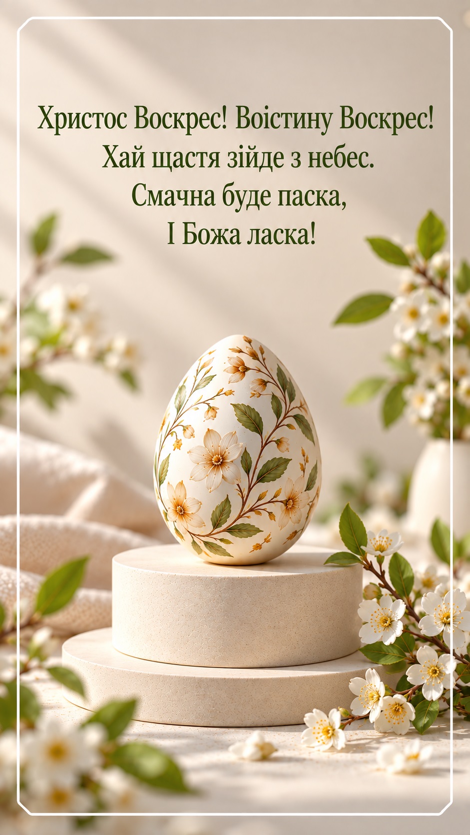 Delicate Spring Card for Easter
