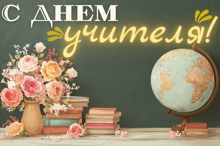 Elegant book card for World Teachers’ Day