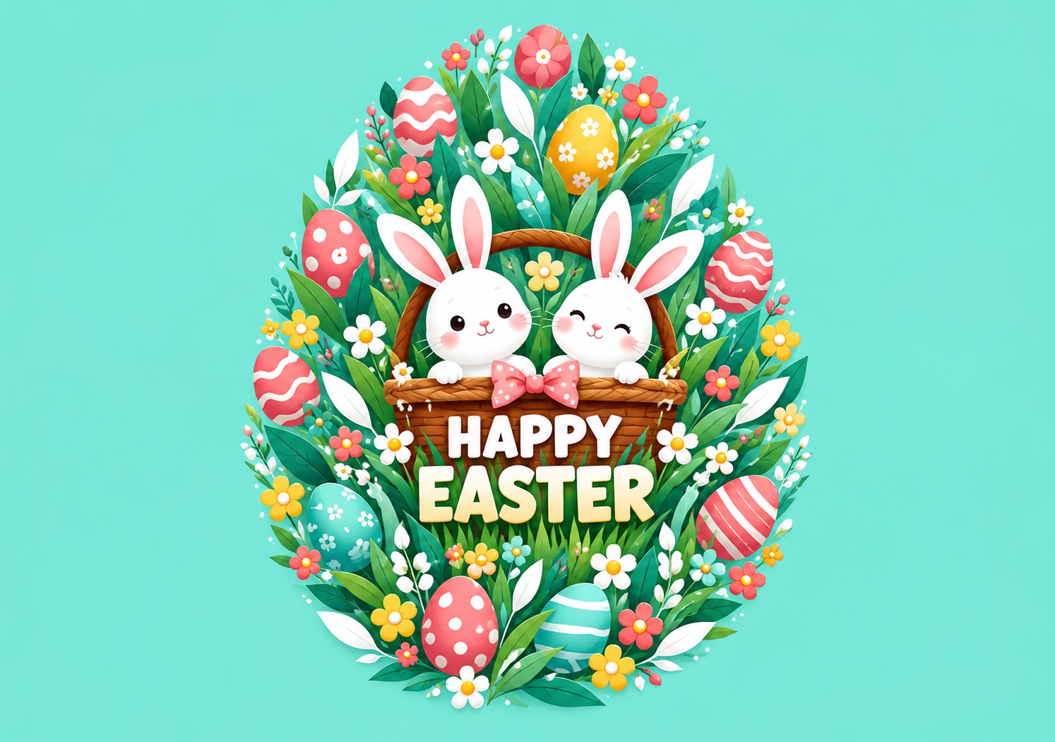 Bright and Adorable Easter Card