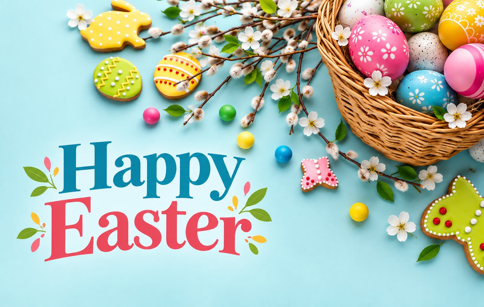 Bright Springtime Card for Easter