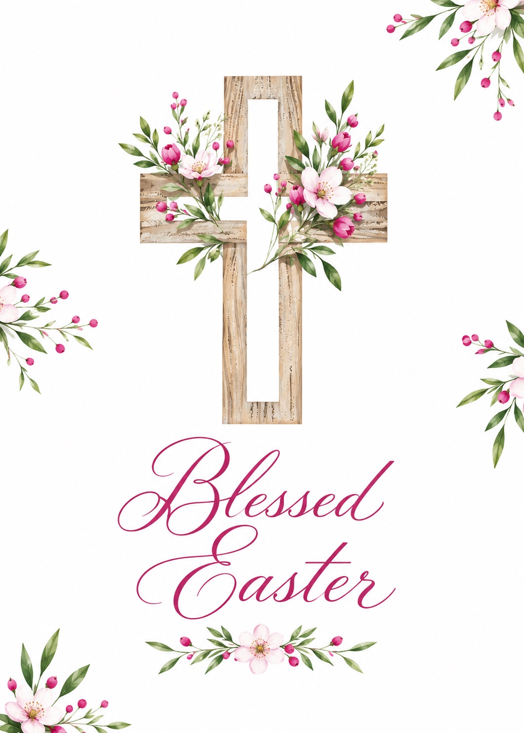 Elegant Catholic Card for Easter