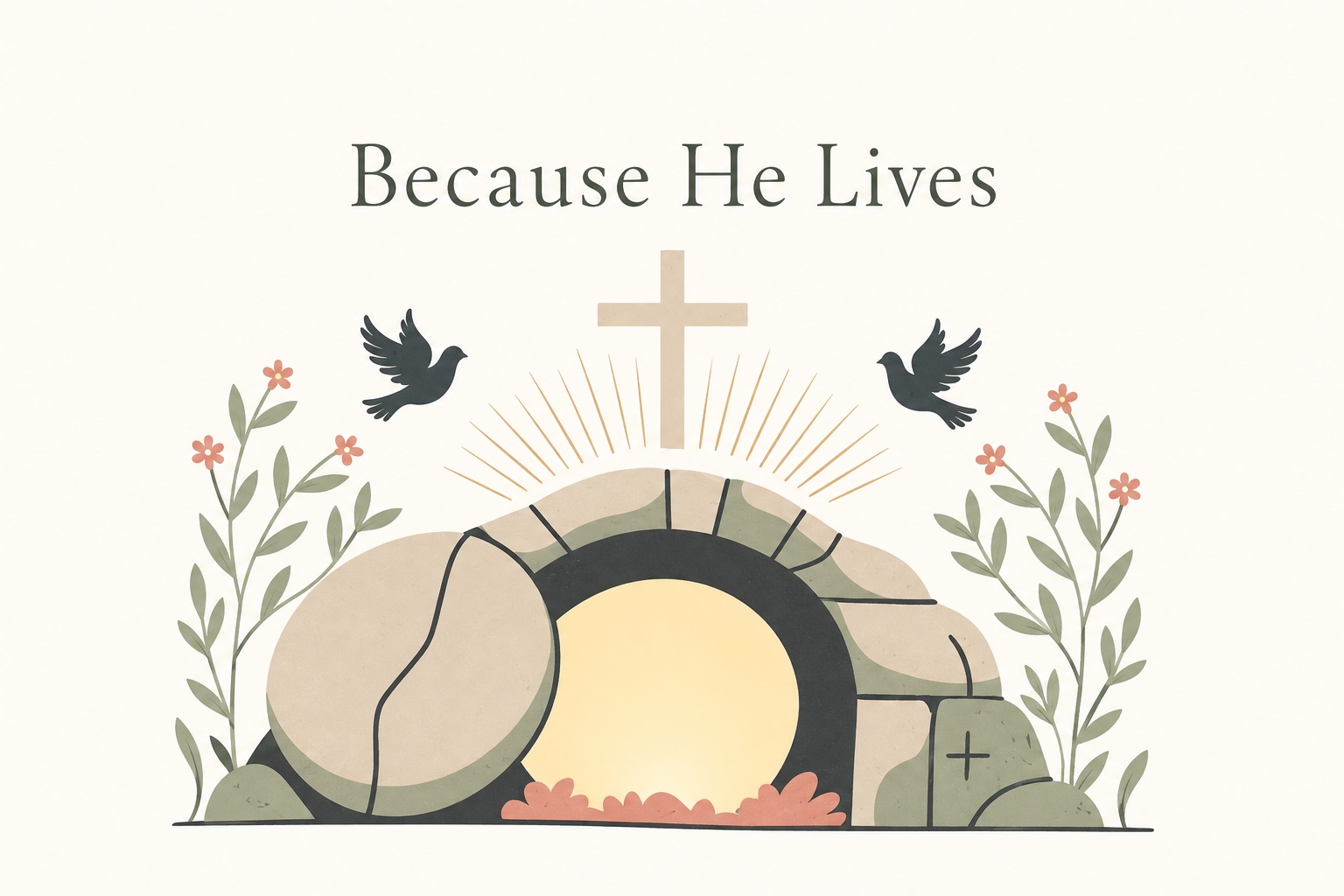 Symbolic Catholic Card for Easter