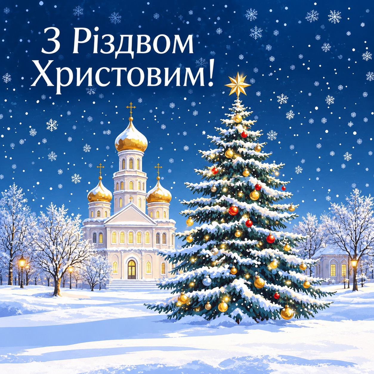 Festive Orthodox card for Christmas
