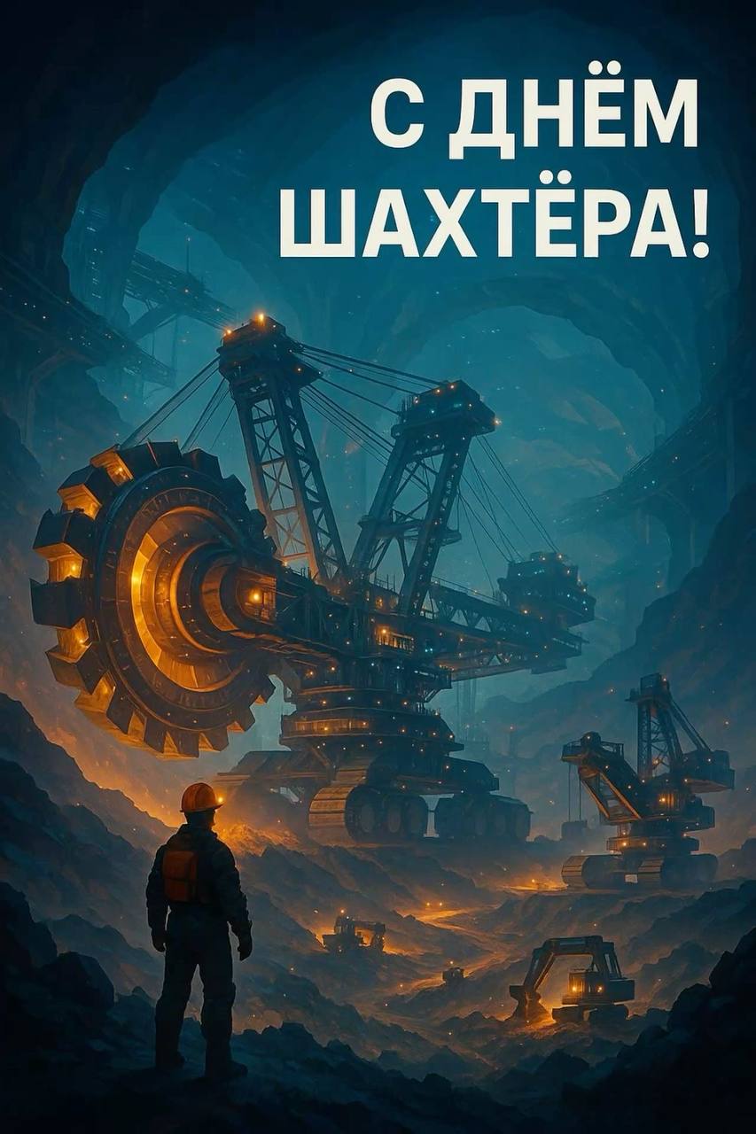 Потужна листівка з Днем шахтаря